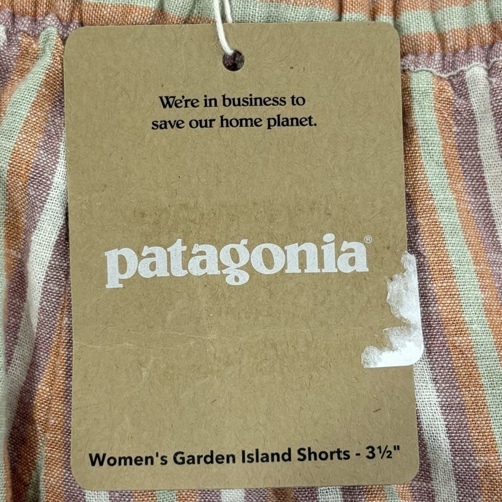 NWT Patagonia Women's Garden Island Shorts In Good Times Evening Mauve Small - Picture 7 of 7